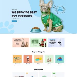 Set up a website for selling pet supplies.