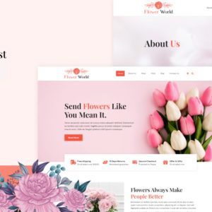 Flower World - Flower Shop and Florist WordPress